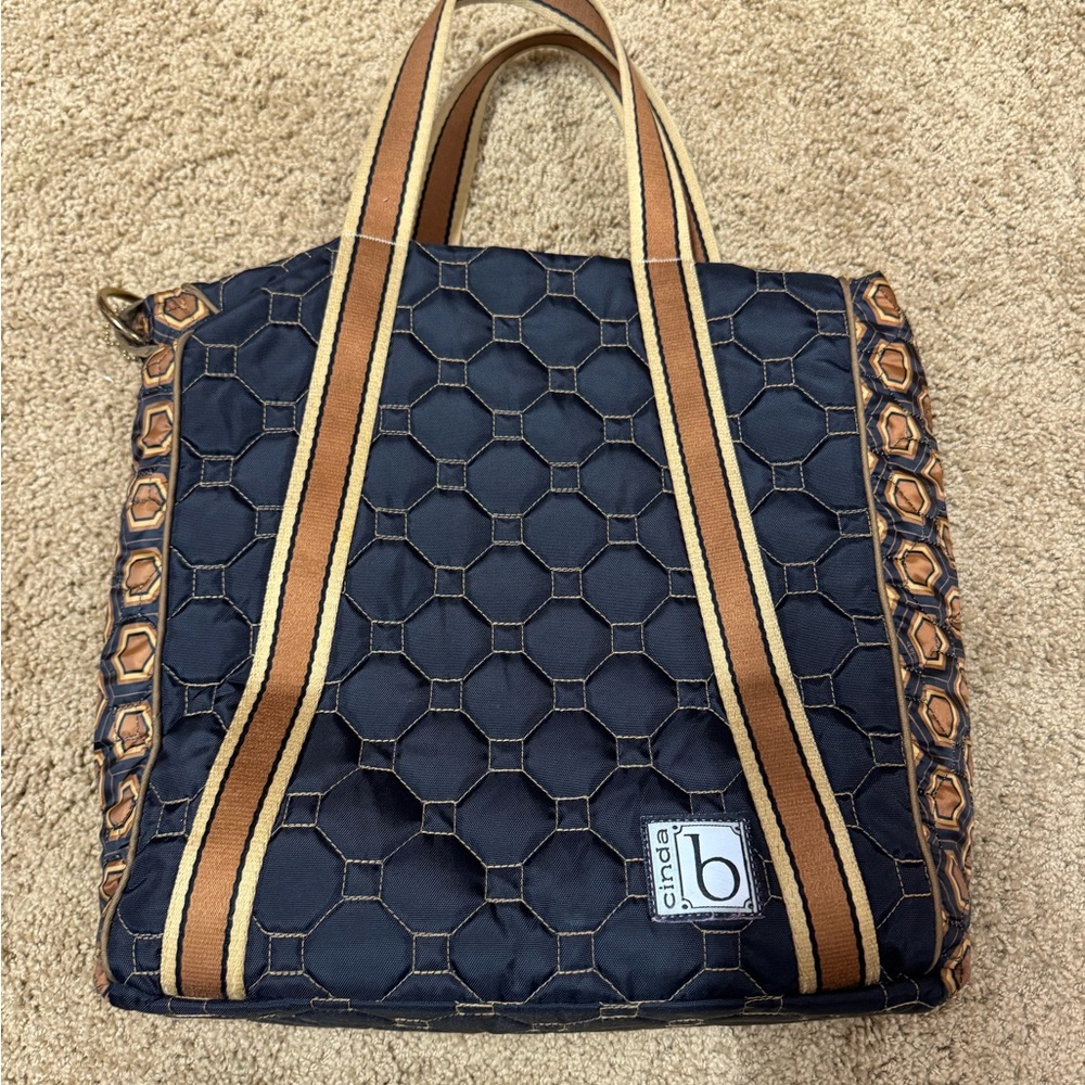 Black and Brown Tote Bag by Circle B